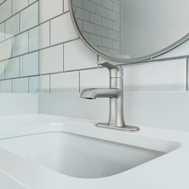 Moen 84540SRN Spot Resist Brushed Nickel Bathroom Faucet