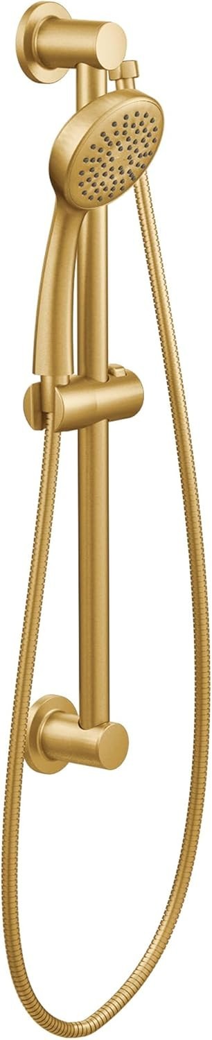Moen 3868EPBG Brushed Gold Handheld Shower Head with Slide Bar WaterSense New