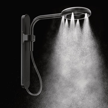 Moen N207C0BL Spa Rainshower Matte Black Handheld Shower Head Slide Bar New