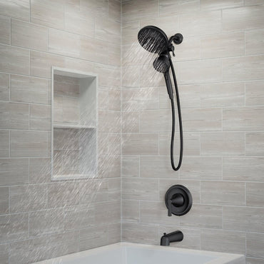 Moen 82310BL Mikah Posi-Temp Tub and Shower Trim Kit Matte Black