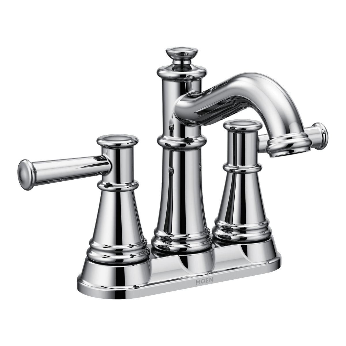 Moen 6401 Belfield Chrome Two-Handle High Arc Bathroom Faucet