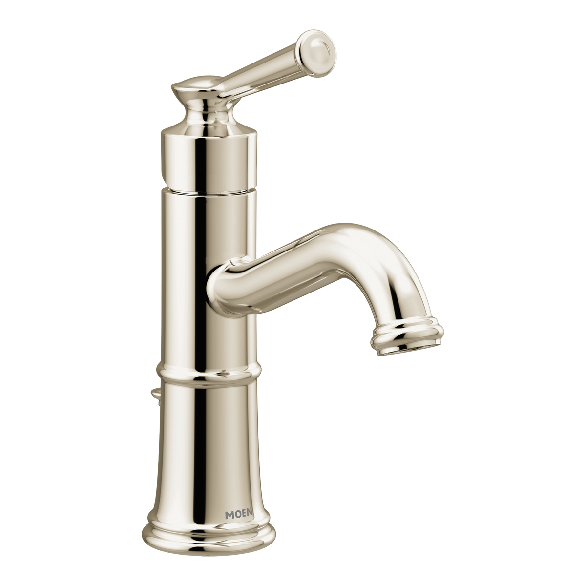 Moen 6402NL Belfield Polished Nickel One-Handle High Arc Bathroom Faucet