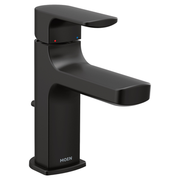 Moen 6900BL Rizon Matte Black One-Handle Low Arc Bathroom Faucet