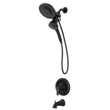 Moen 82137BL Graeden Matte Black Posi-Temp Tub/Shower