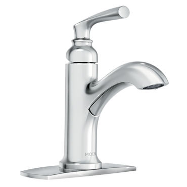 Moen 84535 Hilliard Chrome One-Handle High Arc Bathroom Faucet