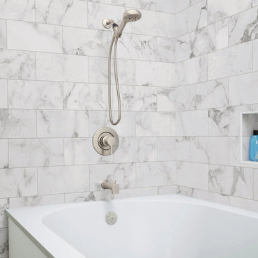 MOEN Beric 82775SRN 5-Spray Shower Tub Faucet and Valve Spot Resist Nickel - 2
