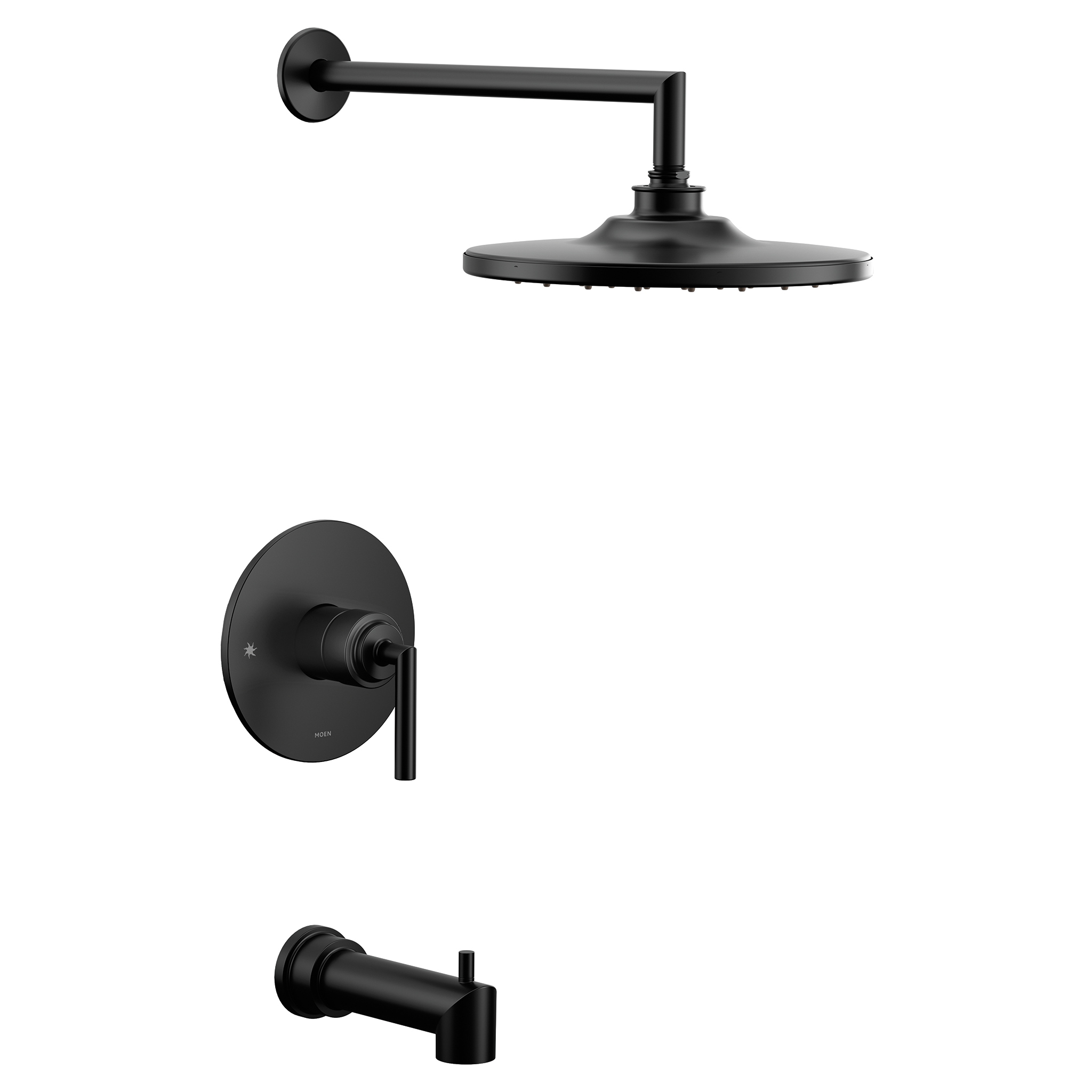 MOEN UTS32003BL Arris M-CORE 1-Handle Tub and Shower Trim Kit in Matte Black - 1