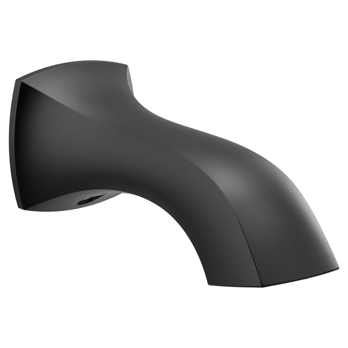 Moen 191956BL Voss Matte Black Non-Diverter Tub Spout Wall Mount 7-3/4 Inch - 2