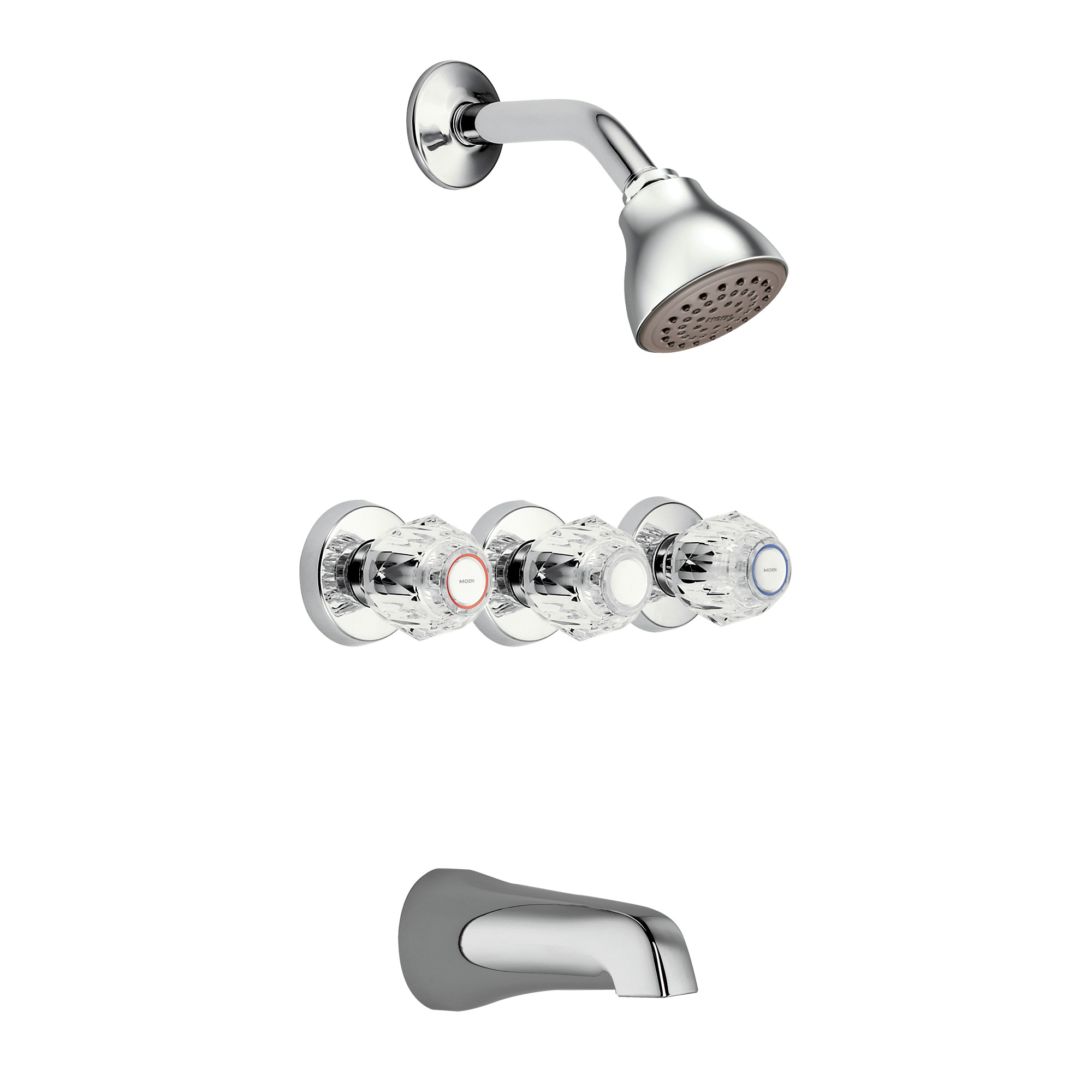 Moen 2995EP Chateau Chrome Eco-Performance Tub Shower Faucet - 1