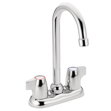Moen 4903 Chateau Chrome Two-Handle High Arc Bar Faucet - 1