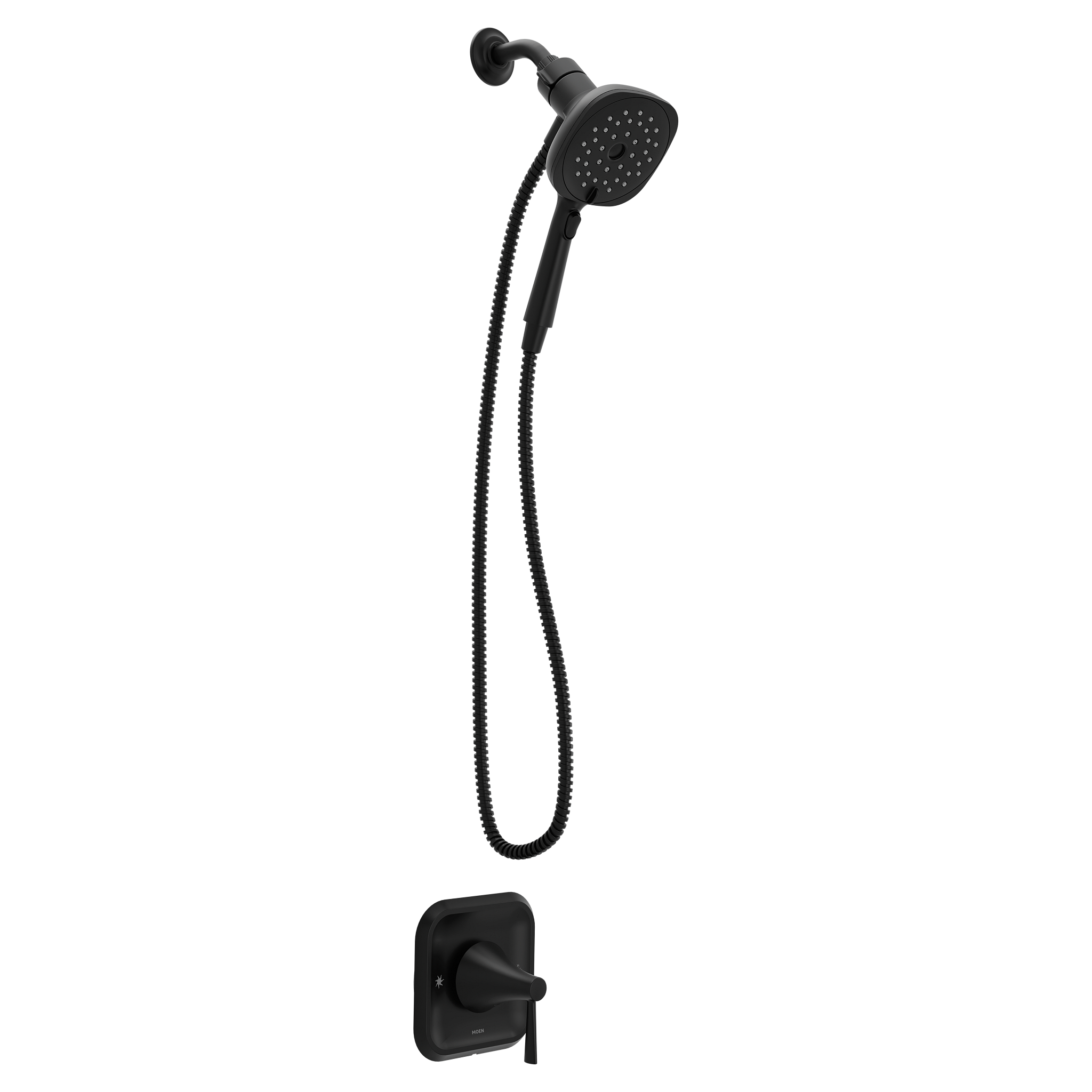 Moen 82023BL Ronan Matte Black Posi-Temp Shower Only Faucet Kit - 1