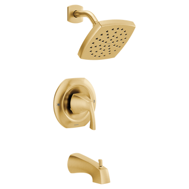 Moen 82504BG Lindor Brushed Gold Tub Shower Trim Posi-Temp Lever Handle - 1