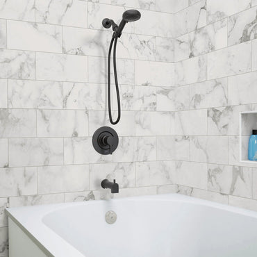 Moen 82775BL Beric Matte Black Tub Shower Faucet 5-Spray Posi-Temp Trim - 2