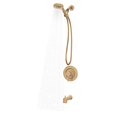 Moen 82775BZG Beric Bronzed Gold Tub Shower Faucet 5-Spray Posi-Temp Trim - 2