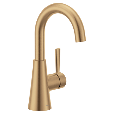 Moen 84021BZG Ronan One-Handle High Arc Bathroom Faucet Bronzed Gold - 2