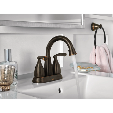 Moen 84128BRB Essie Two-Handle High Arc Bathroom Faucet Mediterranean Bronze - 2