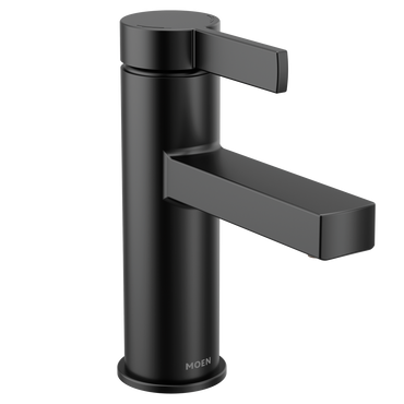 Moen 84774BL Beric Matte Black Bathroom Faucet Single Handle Deckplate - 1