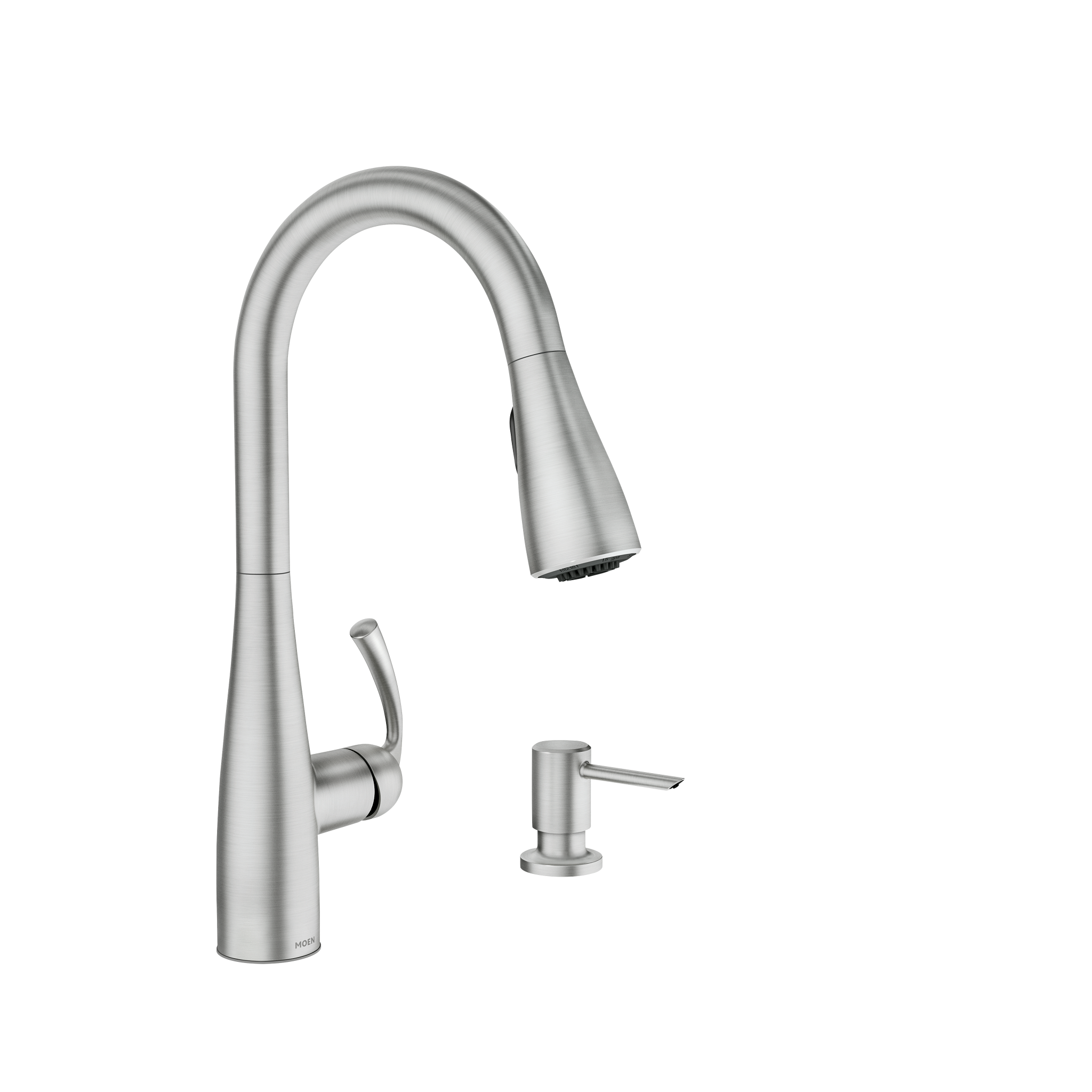 Moen 87014SRS Essie Kitchen Faucet Spot Resist Stainless Pulldown High Arc - 1