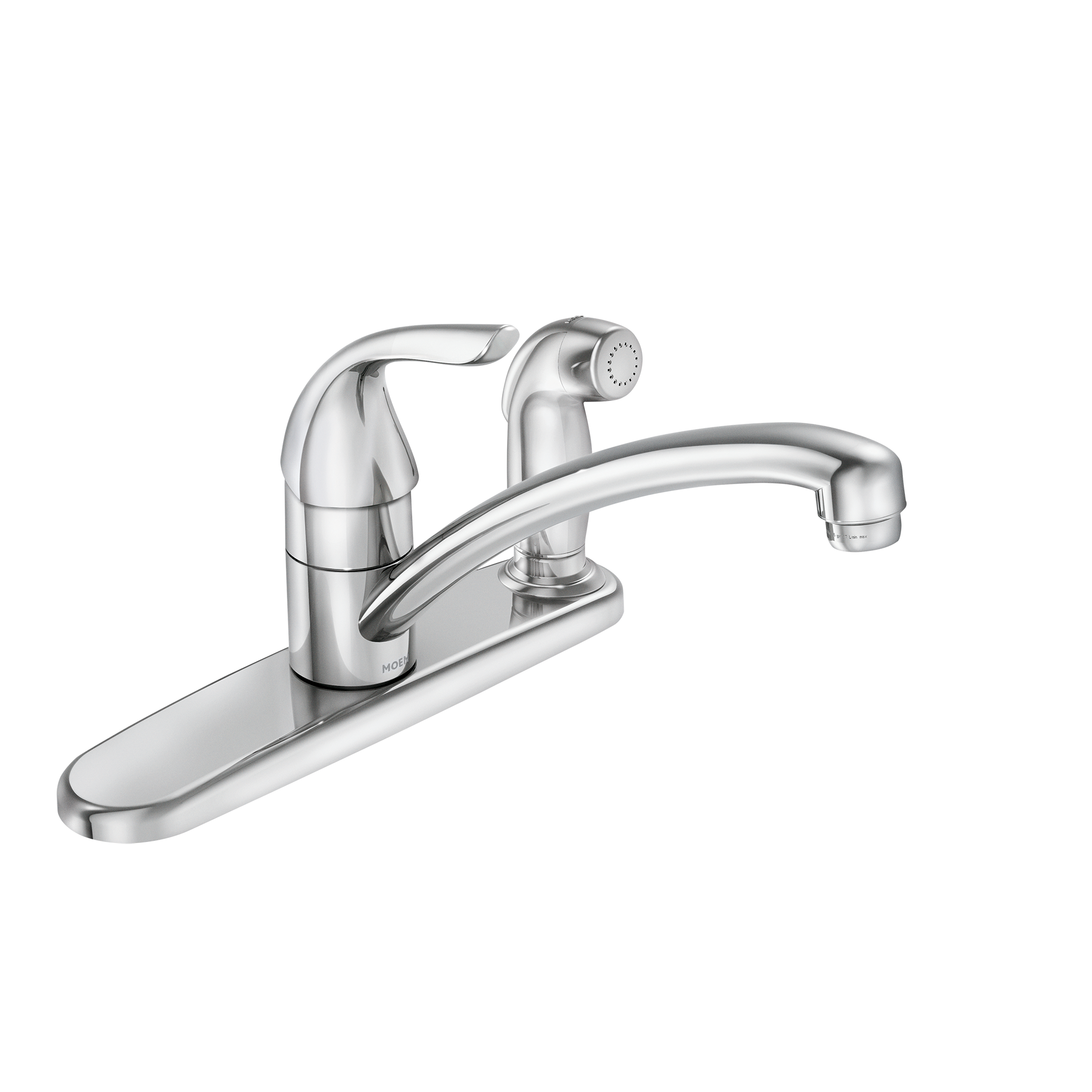 Moen 87203 Adler Chrome One Handle Kitchen Faucet Low Arc Single Lever - 1