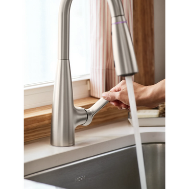 Moen 87627EISRS Haelyn Kitchen Faucet Spot Resist Stainless LED ColorCue - 2