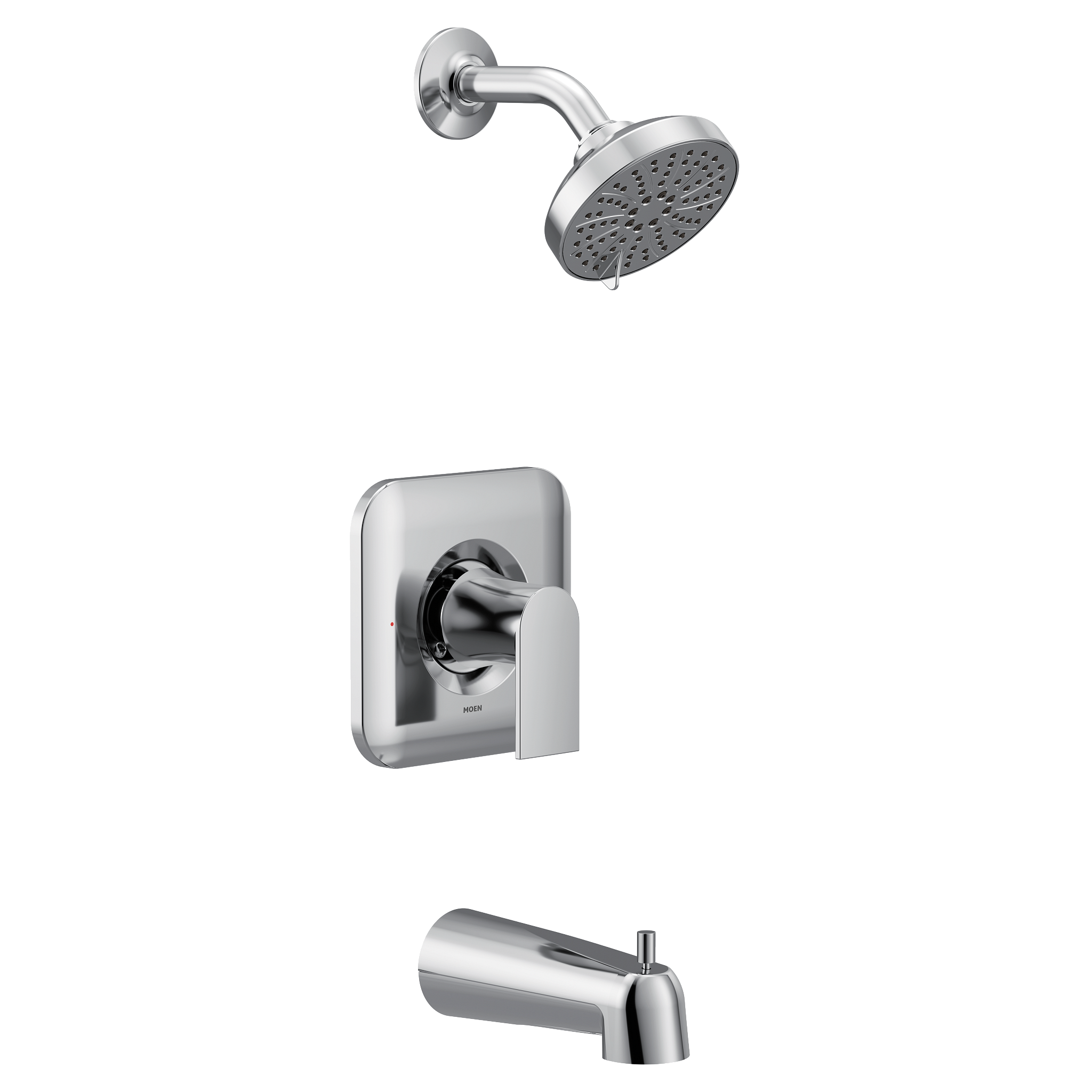 Moen Delta T2473EP Genta LX Chrome Monitor Tub and Shower Faucet Trim Kit - 1
