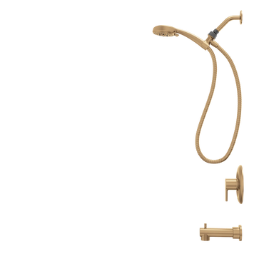 Moen Meena 82618BZG Bronzed Gold Posi-Temp Tub Shower Faucet - 2
