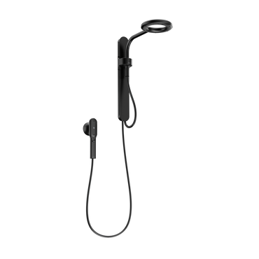 Moen N207C0BL Spa Rainshower Matte Black Handheld Shower Head Slide Bar - 1