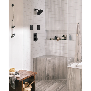 Moen S3879EPBL 90 Degree Matte Black Handheld Shower Head Slide Bar Combo - 2