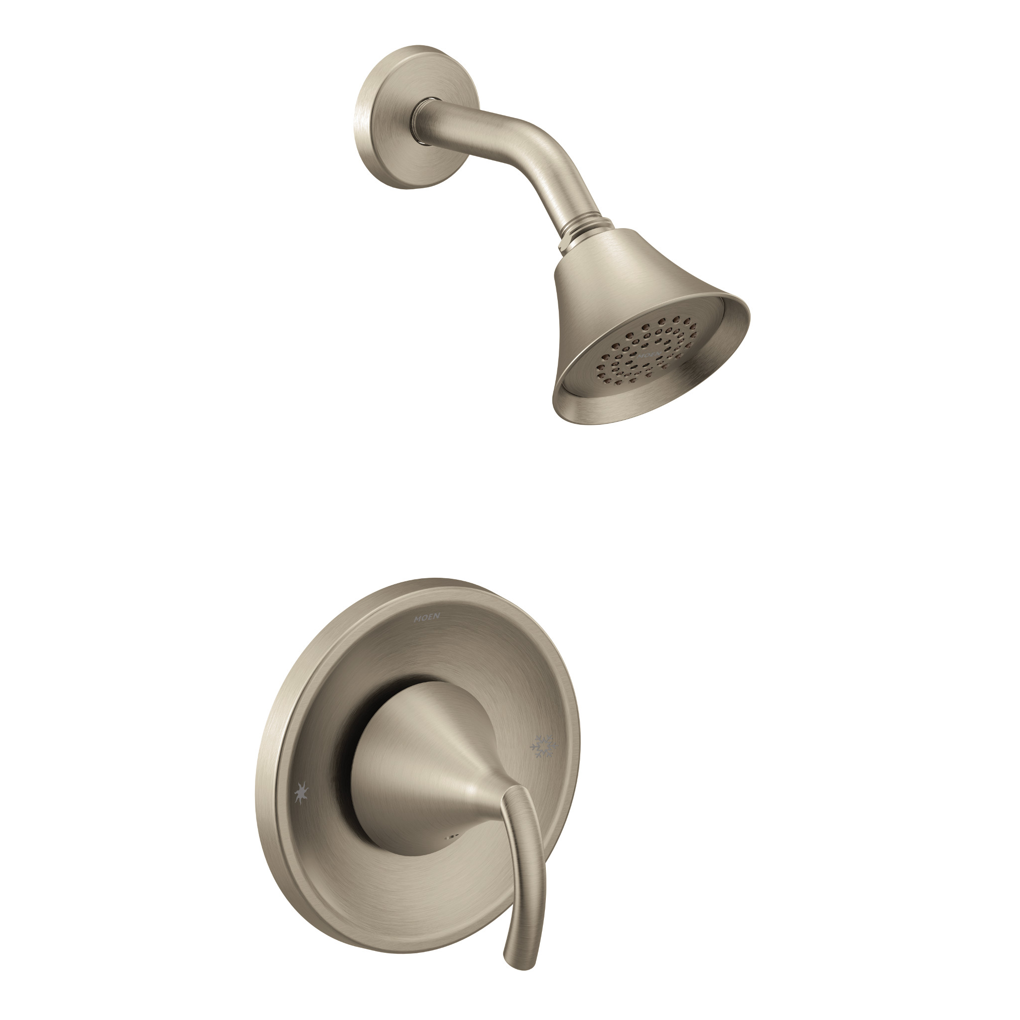 Moen T2742BN Glyde Shower Faucet Trim Kit Brushed Nickel Posi-Temp - 1