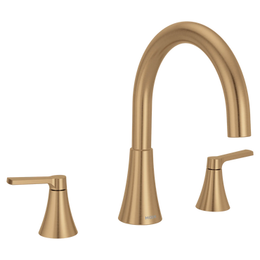 Moen T430BZG Jase Bronzed Gold Two Handle Roman Tub Faucet Trim Kit - 2