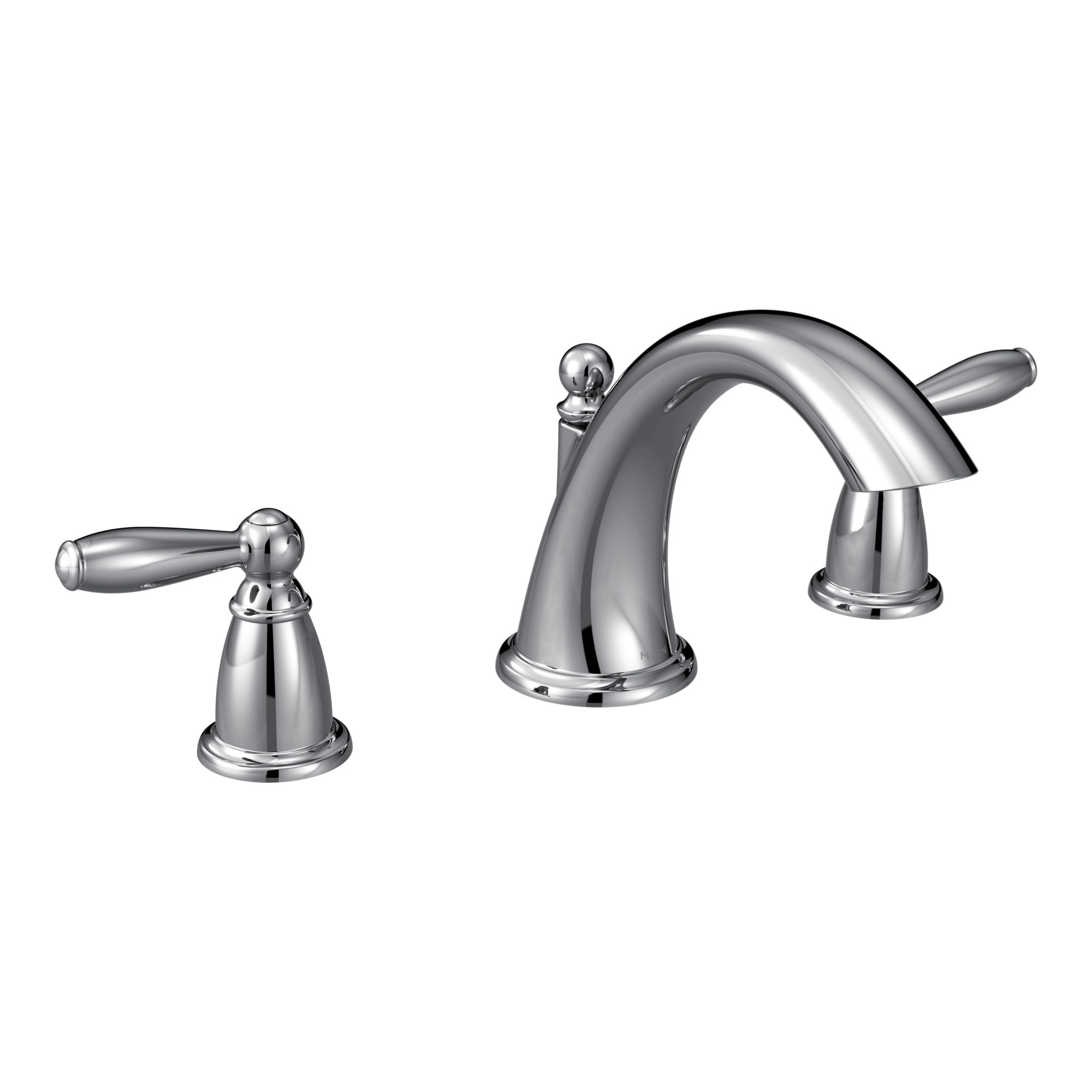 Moen T4943 Brantford Chrome 2-Handle Low Arc Roman Tub Faucet Trim - 1