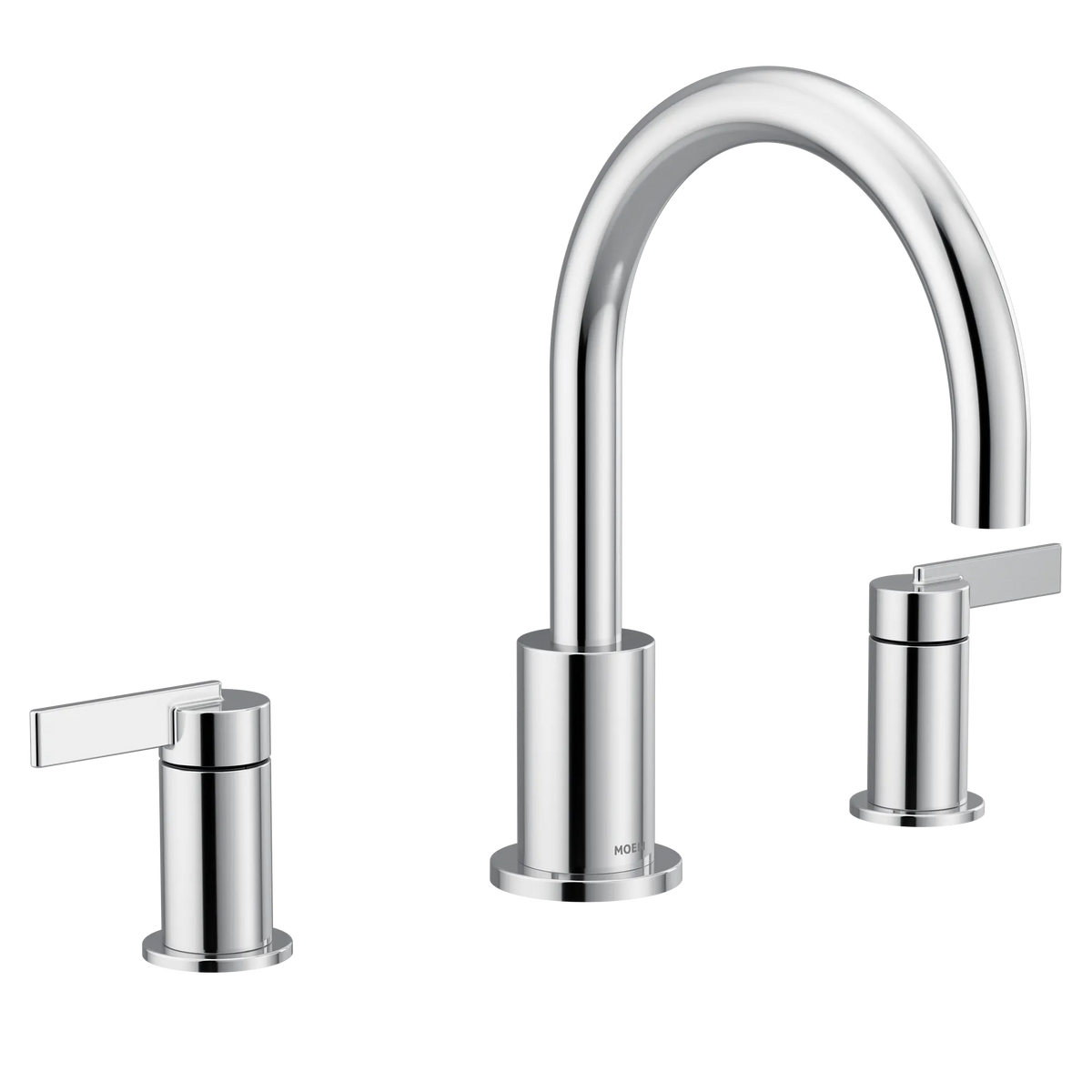 Moen T6223 Cia 2-Handle High-Arc Deck Mount Roman Tub Faucet Trim Kit Chrome - 2