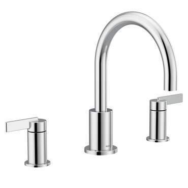 Moen T6223 Cia 2-Handle High-Arc Deck Mount Roman Tub Faucet Trim Kit Chrome - 2