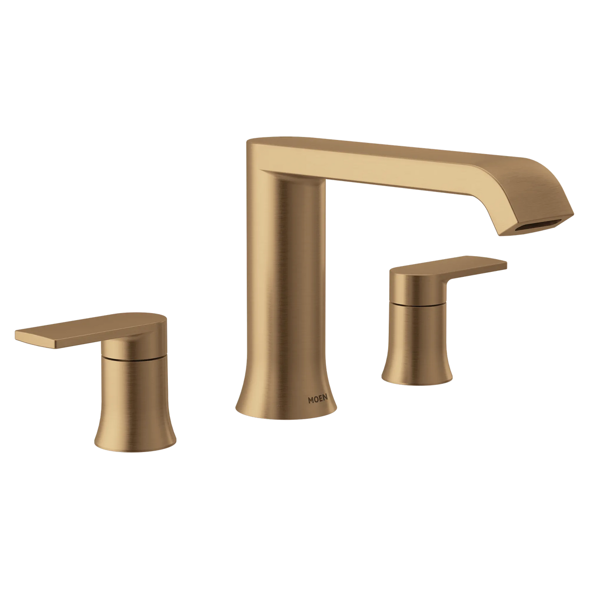 Moen T908BZG Genta LX Bronzed Gold 2-Handle Low Arc Roman Tub Faucet - 2