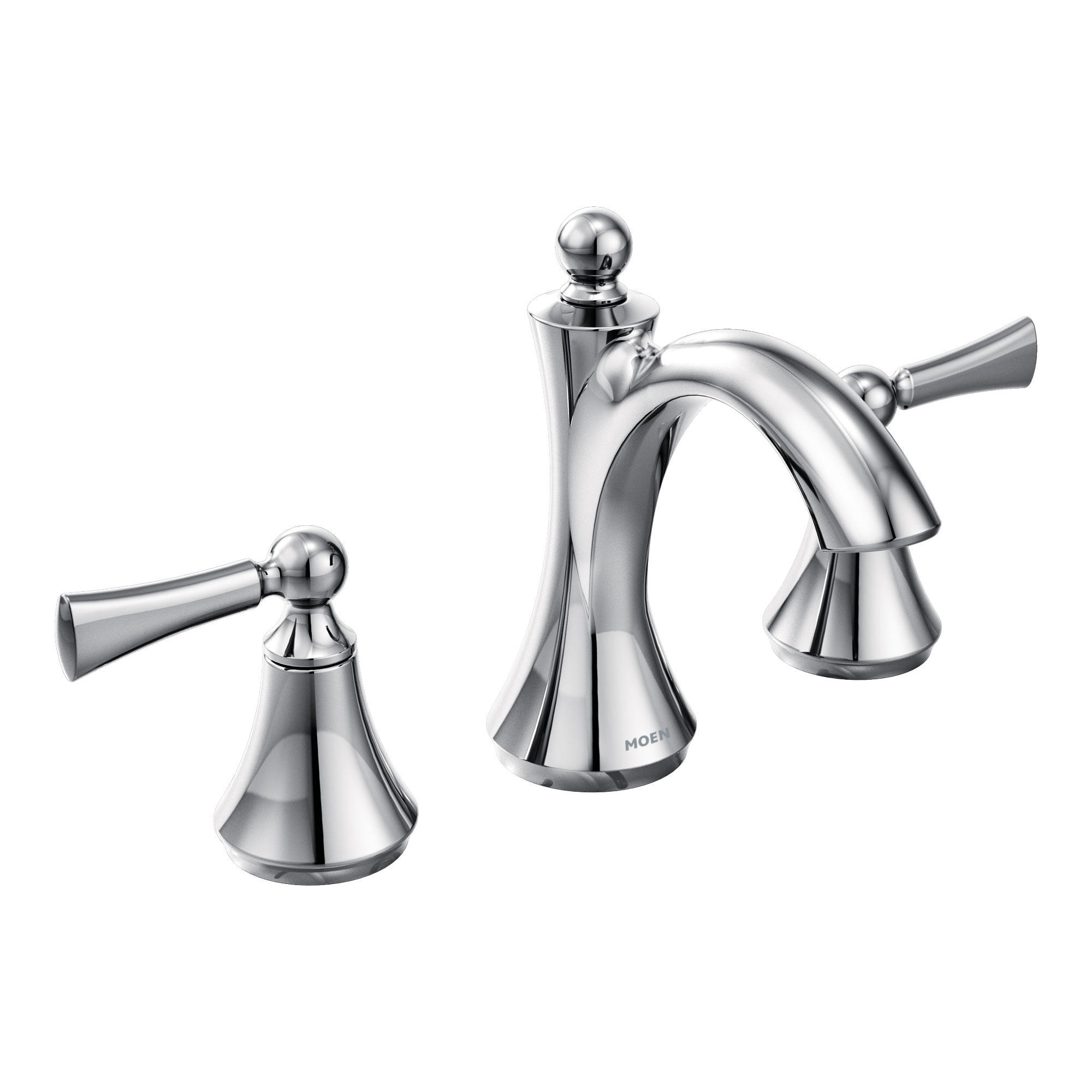 Moen TV4520 Wynford Two-Handle High Arc Bathroom Faucet Chrome - 1