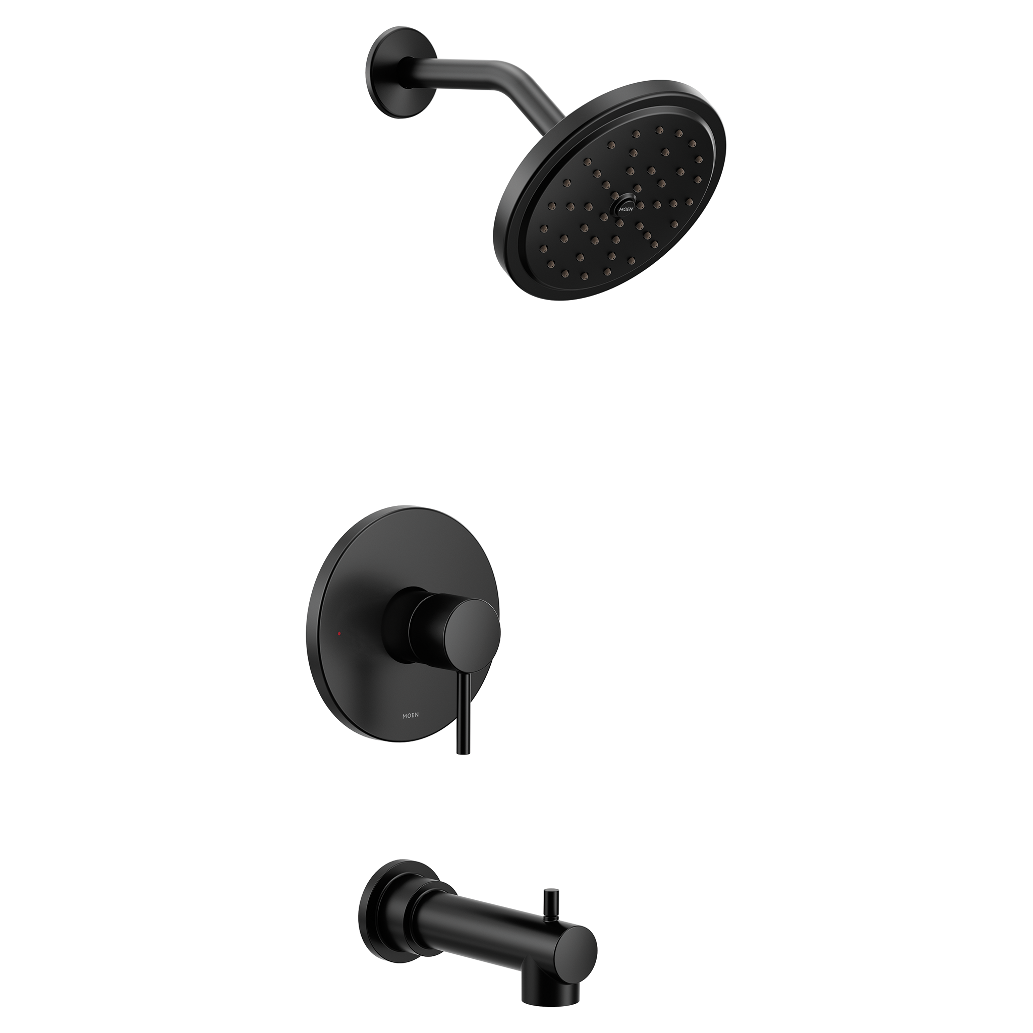 Moen UT3293BL Align Tub and Shower Trim Kit M-CORE Matte Black Rainshower - 1