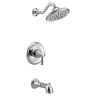 Moen UT3313 Belfield Chrome M-CORE 3-Series Tub Shower Trim Rainshower Head - 2