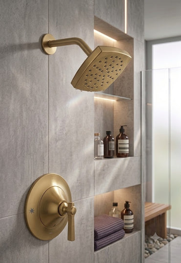 Moen TS2912EPBG Flara Shower Trim Kit Posi-Temp Brushed Gold Rainshower New