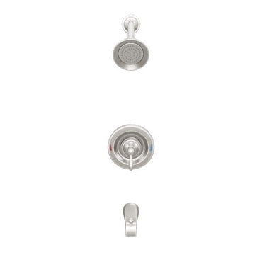 Moen 82496EPSRN Caldwell Spot Resist Brushed Nickel Posi-Temp Eco-Performance Tub/Shower