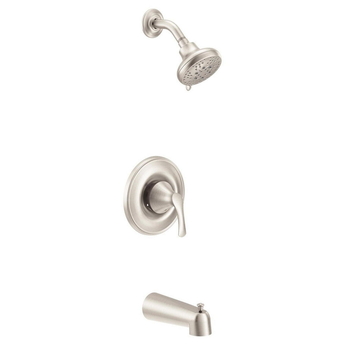 Moen T5153EPSRN Seena Spot Resist Brushed Nickel Posi-Temp Tub/Shower