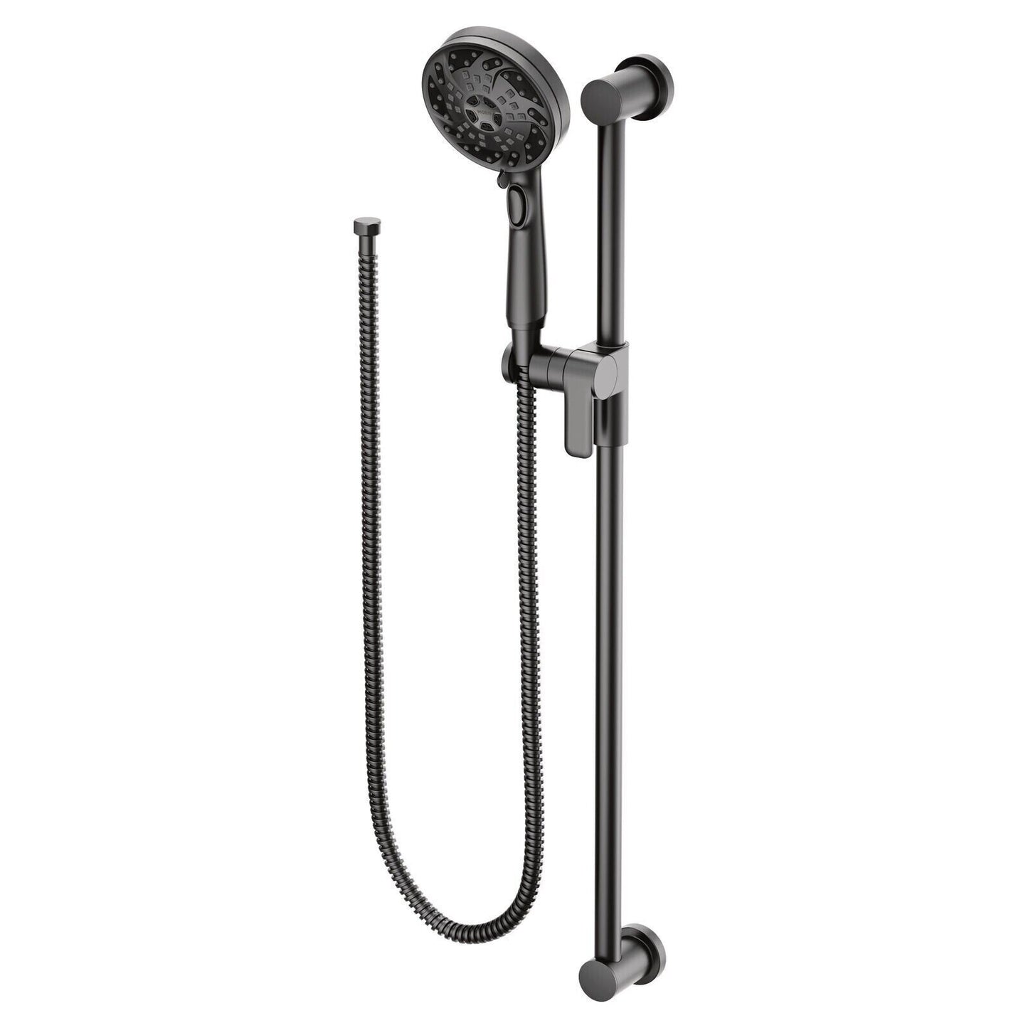 Moen 3670EPBL Handheld Shower Head Slide Bar Matte Black 5-Spray New
