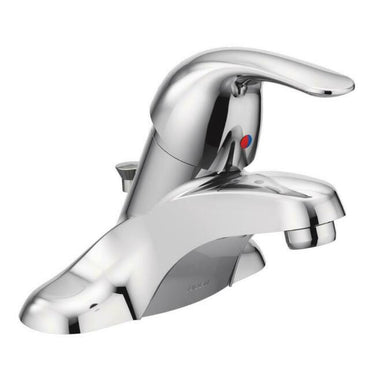 Moen WS84503 Adler Chrome Single-Handle Low Arc Centerset Bathroom Faucet