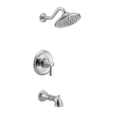 Moen UT3313 Belfield Chrome M-CORE 3-Series Tub Shower Faucet Trim Rainshower Head