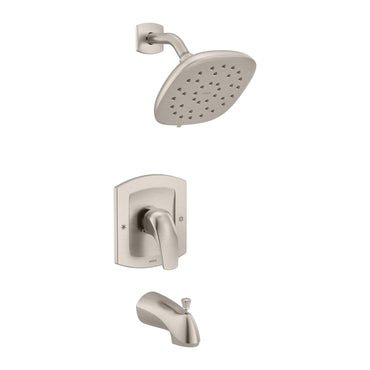 Moen 82534SRN Zarina Spot resist brushed nickel Posi-Temp tub/shower