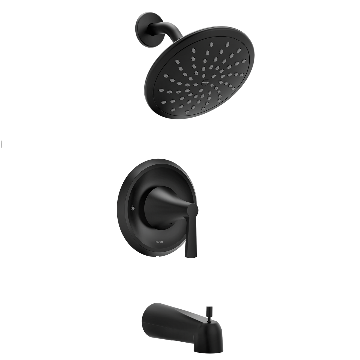 Moen T2343EPBL Jase Matte Black Posi-Temp One-Handle Eco-Performance Tub/Shower