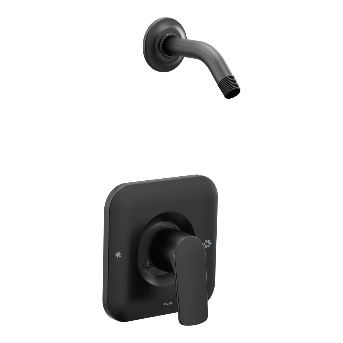 Moen T2812NHBL Rizon Matte Black Posi-Temp Shower Only - No Head