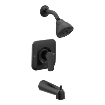 Moen T2813EPBL Rizon Matte Black Posi-Temp Eco-Performance Tub/Shower