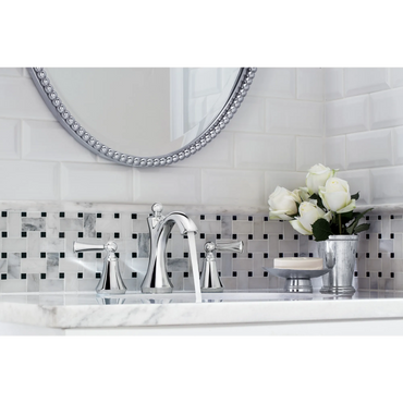 Moen T4520 Wynford Chrome Two-Handle High Arc Bathroom Faucet