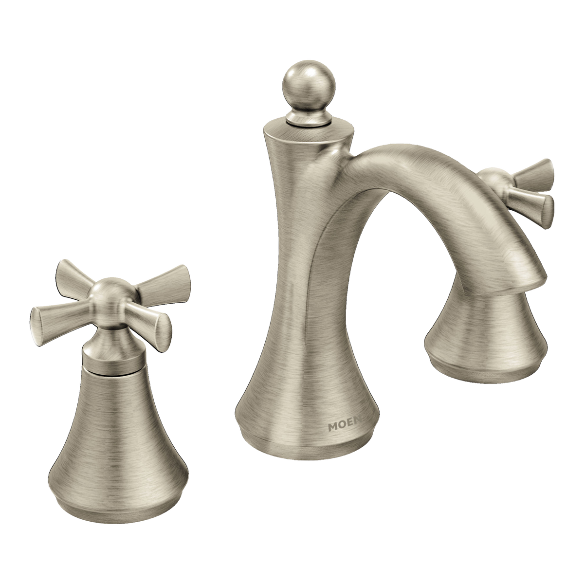 Moen TV4524BN Wynford Brushed Nickel Two-Handle High Arc Bathroom Faucet