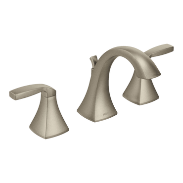 Moen TV6905BN Voss Brushed Nickel Two-Handle High Arc Bathroom Faucet